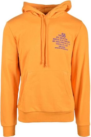 Diesel Cotton Blend Sweatshirt - Model: Felpa - Heren - Hoodies - Geel - S - Katoen - Hoodies & sweatvesten