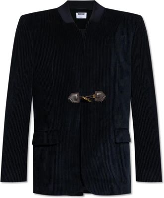 Moschino Pinstripe blazer - Heren - Blazers - Blauw - M - Katoen - Jassen