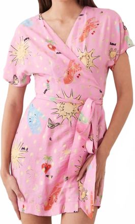 Never Fully Dressed Celestial Mini Dress In Pink