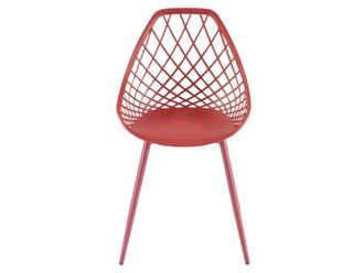 VENTE-UNIQUE.COM Silla de jard&iacute;n polipropileno terracota