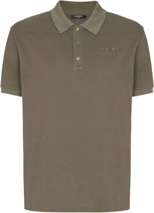 Balmain Gh 0Gb 085Bd 10 UIV Polo Shirt - Heren - Polos - Groen - L - Tops