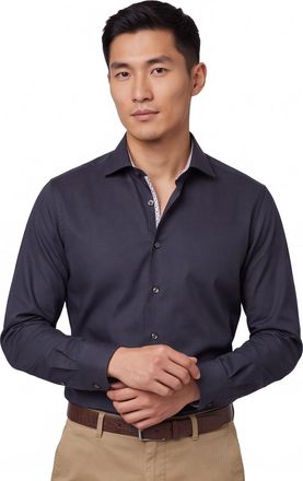 Led&ucirc;b Strijkvrij Ledub overhemd Modern Fit strijkvrij
