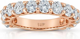 Pompeii3 2 1/2ct Diamond U Prong Wedding Ring 14k Rose Gold Anniversary Band