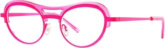 Theo Cinnamon Cappuccino Optisch Montuur - unisex - Brillen - Roze - 49 MM - Accessoires
