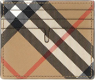 Burberry Tall Check Card Holder
