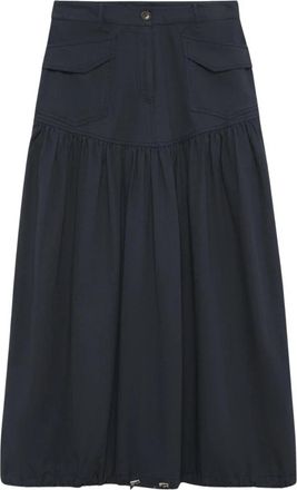 Alchemist Royi Midi Rok - Dames - Midirokken - Blauw - S - Katoen - Rokken