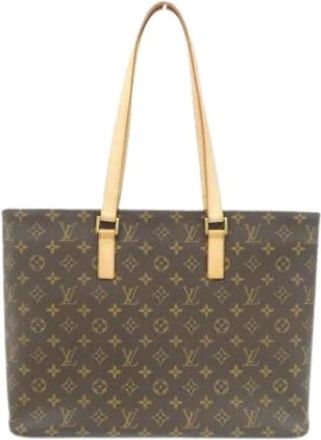 Louis Vuitton Pre-owned Tote Bags, female, Brown, Size: ONE SIZE Pre-owned Monogram Tote Bag