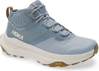 Hoka One One Transport Chukka GORE-Tex Waterproof Trail Shoe in Slate Blue /Stucco at Nordstrom, Size 10.5