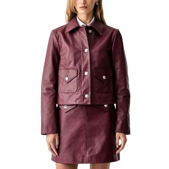 HUGO BOSS Dames, Jassen, Rood, Maat: XL Leer