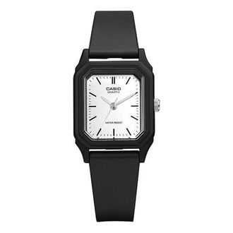 Casio Casio Classic Square Analog Watch Black White LQ-142-7E