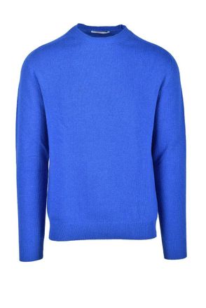 Hammond Royal Blue Crewneck Cotton Sweater