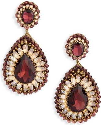 Deepa Gurnani Sisina Drop Earrings in Amethyst at Nordstrom