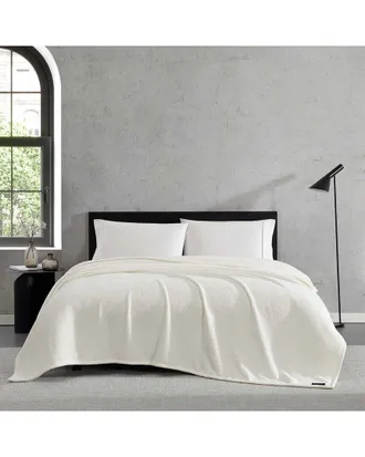 Vera Wang Chenille Jacquard Bonded Plush Blanket