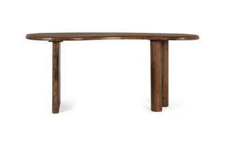 Giner&Colomer Mesa de comedor en estilo rustco fabricada en madera de teca