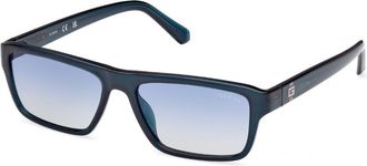 Guess GU00085 90X Mens Sunglasses Blue Size 55
