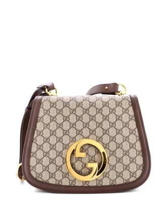 Gucci Blondie NM Top Handle Bag GG Coated Canvas Medium satchel - Marrone