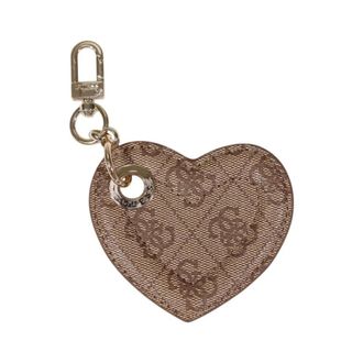 Guess Stijlvolle Bedrukte Sleutelhanger met Metaal - Dames - Sleutelhangers & Tashangers - Bruin - ONE Size - Accessoires