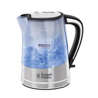 Russell Hobbs Purity Brita Filter 1L Plastic Kettle - Silver | TJ Hughes