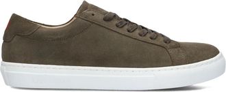 Les Deux Groene Su&egrave;de Sneakers voor Heren - Heren - Sneakers - Groen - 41 EU - Su&egrave;de - Schoenen