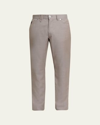 Brioni Mens Wool Slim-Fit Jeans