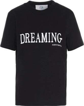 Alberta Ferretti T-Shirts - Dames - T-shirts - Zwart - L - Katoen - Tops