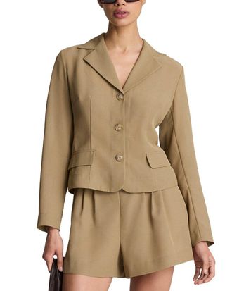 Kenneth Cole Transparent Notch Collar Jacket