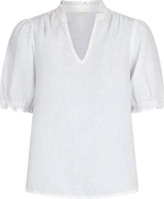 Neo Noir Blouses - Dames - Blouses - Wit - XS - Katoen - Overhemden