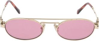 Miu Miu Stijlvolle zonnebril met uniek ontwerp - unisex - Zonnebrillen - Beige - ONE Size - Accessoires
