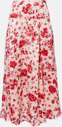 Isabel Marant Hilza floral jacquard maxi skirt