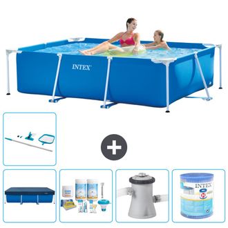 Intex Piscina Con Estructura Rectangular - 220x150x60 Cm - 7-piezas S30007