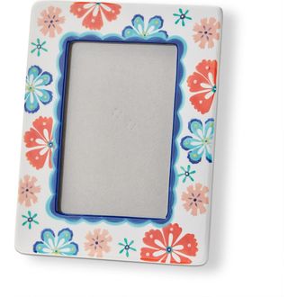 Tag Eclectic Fun 4x6 Photo Frame Multi Earthenware MDF Glass 7x0.5x9 in in Multicolored at Nordstrom, Size Medium