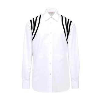 Alexander McQueen Heren, Overhemden, Wit, Maat: M