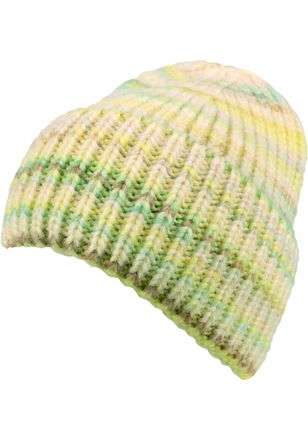 Capelli Beanie CAPELLI NEW YORK, Damen, gelb (gelb combo), Strick, Materialmix, gestreift, mehrfarbig, M&uuml;tzen Beanie, mit Farbverlauf, Rippstrick, Wollanteil,