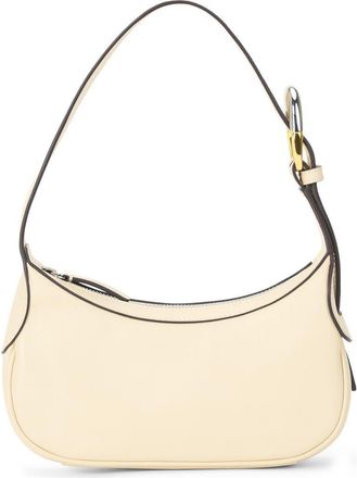 Staud Owen Leather Shoulder Bag in Cream at Nordstrom