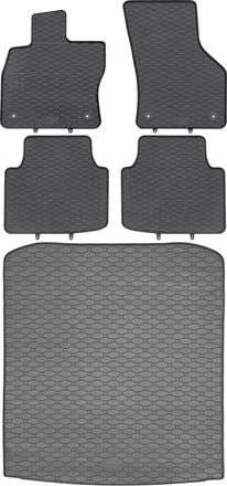 OEM Juego De Alfombrillas De Goma Para Skoda Superb Iii Liftback (2015-2020) + Alfombrilla Para El Maletero