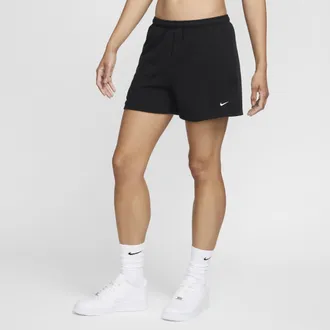 Nike Womens Nike Sportswear Chill Terry Mid-Rise 4 French Terry Shorts in Black | HF6940-010