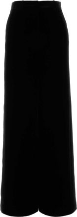Giorgio Armani Black Velvet Palazzo Pant