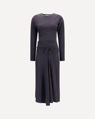 Christophe Lemaire Abito lungo aderente drappeggiato Woman XS