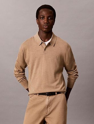 Calvin Klein Jersey Polo De Lana Merino