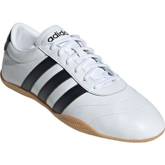 adidas Grand Court Lo Sneaker in White/Black/Gum at Nordstrom Rack, Size 10.5