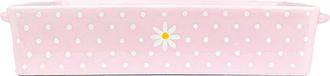 10 Strawberry Street Daisy Polka Dot Rectangular Baker