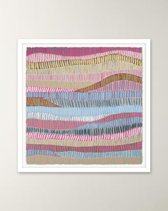 RFA Fine Art Pink Fence 1 Framed Giclee on Paper by H. Scott