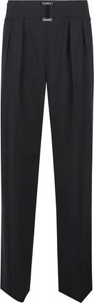 Patrizia Pepe pleated-front pants - Black