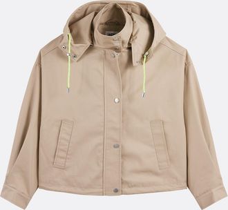 La Redoute Collections Kort jack, afneembare kap, ritssluiting, tussenseizoen