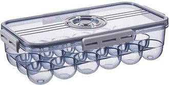 No Brand Caja De Pl&aacute;stico Para Almacenar Huevos, Con Capacidad Para Hasta 18 Huevos, Port&aacute;til Y Transparente, Para Cocina/nevera, Para Huevos De Gallina Y Pato