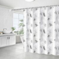 OEM Cortina De Ducha De Tejido Peva Con Ojales Y Ganchos, Lavable, Resistente Al Moho (piezas, 180 X 200 Cm) - Crezuo