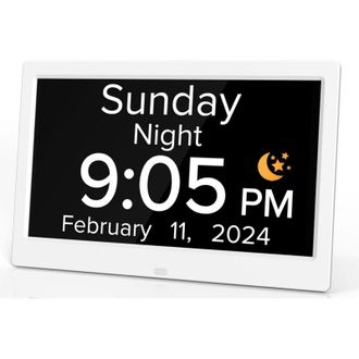 OEM Reloj Despertador Digital De Pared Con Pantalla Grande De 10 Pulgadas (blanco)