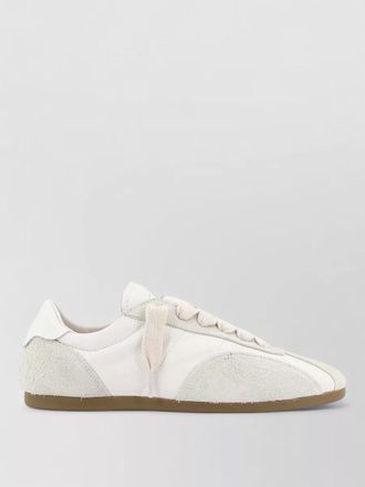 Represent leather suede lace up sneakers logo tongue