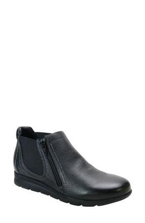 David Tate Popular Wedge Bootie in Black Pebble Grain at Nordstrom Rack, Size 8.5