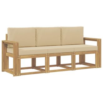 vidaXL Conjunto De Sof&aacute;s De Exterior 3 Pcs Vidaxl